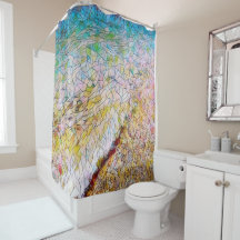 Lake Michigan Shore Shower Curtain