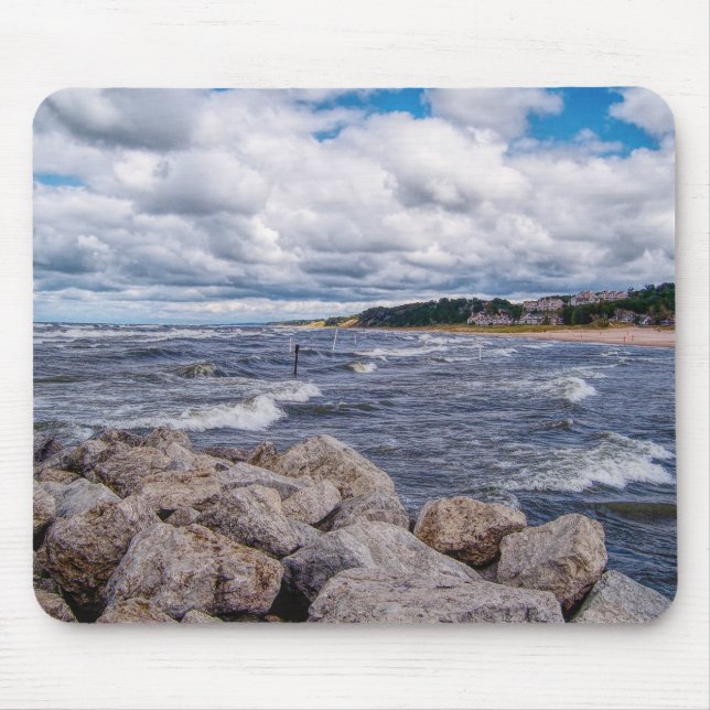 Lake Michigan Shoreline Mouse Pad (Front)