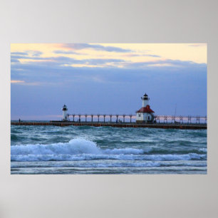Lake Michigan St. Joe Lighthouse poster