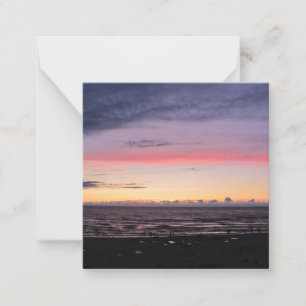 Lake Michigan Sunset Flat Note Card