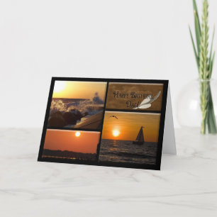 Lake Michigan sunset for Dad's Birthday Card