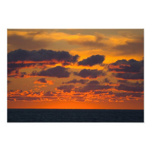 Lake Michigan sunset, Ludington, Michigan Photo Print
