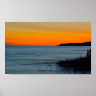 Lake Michigan Sunset, Michigan Poster