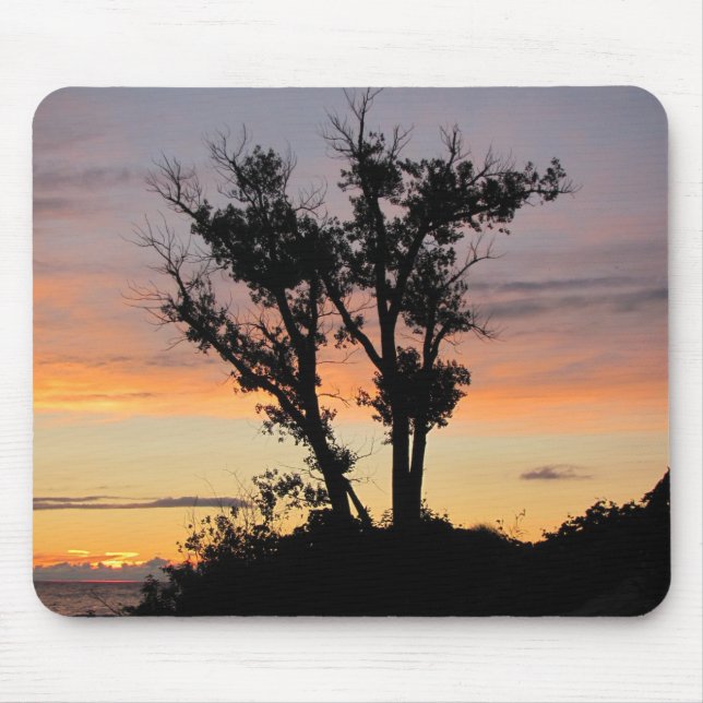 Lake Michigan Sunset Mouse Pad (Front)