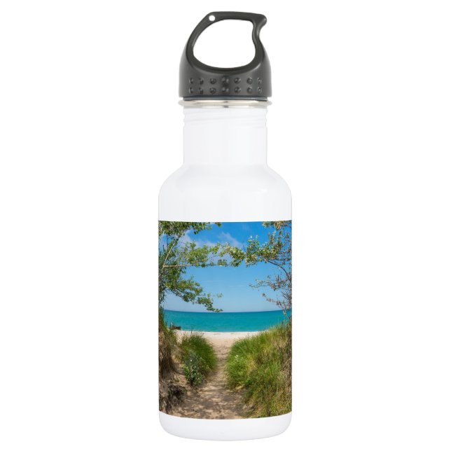 Lake Michigan Tranquillity 532 Ml Water Bottle (Front)