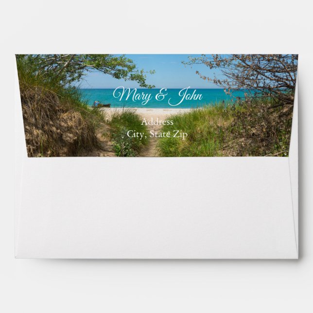 Lake Michigan Tranquillity Envelope (Back (Top Flap))