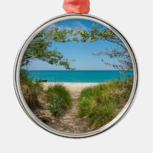 Lake Michigan Tranquillity Metal Ornament