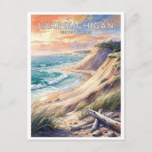Lake Michigan Vintage Travel