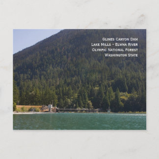 Lake Mills and Glines Canyon Dam Postcard