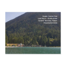 Lake Mills and Glines Canyon Dam Postcard