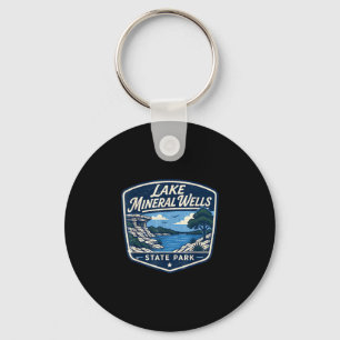 Lake mineral wells state park outdoor nature key ring
