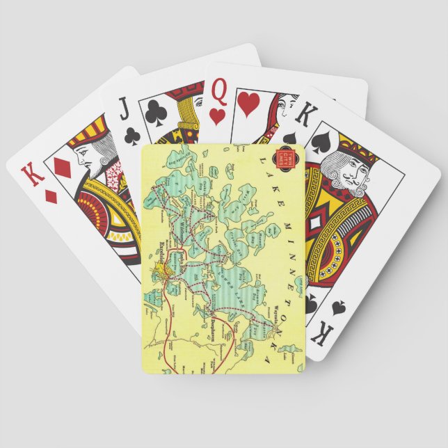 Lake Minnetonka Map Playing Cards (Back)