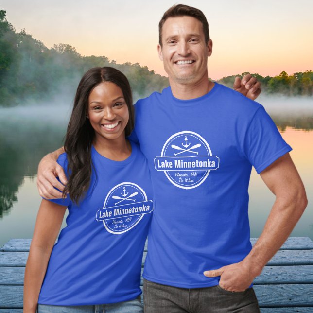 Lake Minnetonka Minnesota anchor town and name T-Shirt (Creator Uploaded)