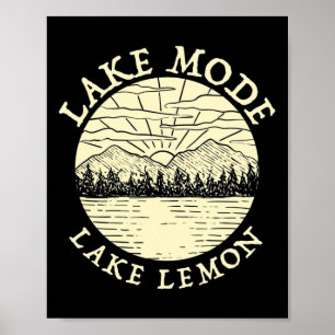 Lake Mode Lake Lemon Camping Indiana Camper Family Poster