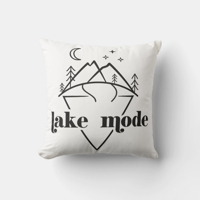 Lake Mode Modern Boho Cushion (Front)
