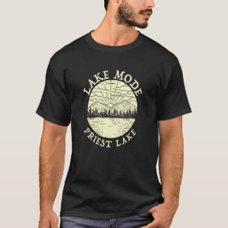 Lake Mode Priest Lake Camping Camper Family Hiking T-Shirt