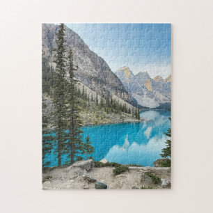 Lake Moraine in Banff Canada Jigsaw Puzzle