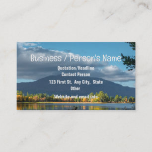 Lake Mountain Scenery Landscape Peaceful Business Card