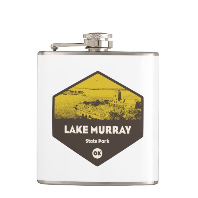 Lake Murray State Park Oklahoma Hip Flask (Front)
