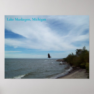 Lake Muskegon Shoreline, Muskegon, Michigan Poster