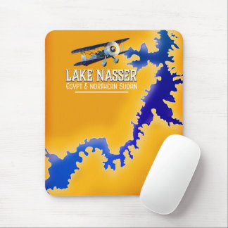 Lake Nasser Egypt and Sudan Map Mouse Pad