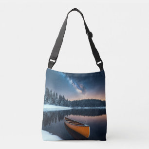 Lake Nature Outdoors Landscape Calm Peaceful Relax Crossbody Bag