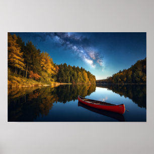 Lake Nature Outdoors Landscape Calm Peaceful Relax Poster