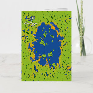 Lake Nipigon Foil Greeting Card