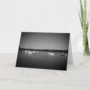 "Lake Nokomis Sailboats" Birthday Card