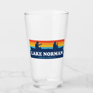 Lake Norman North Carolina Canoe Glass