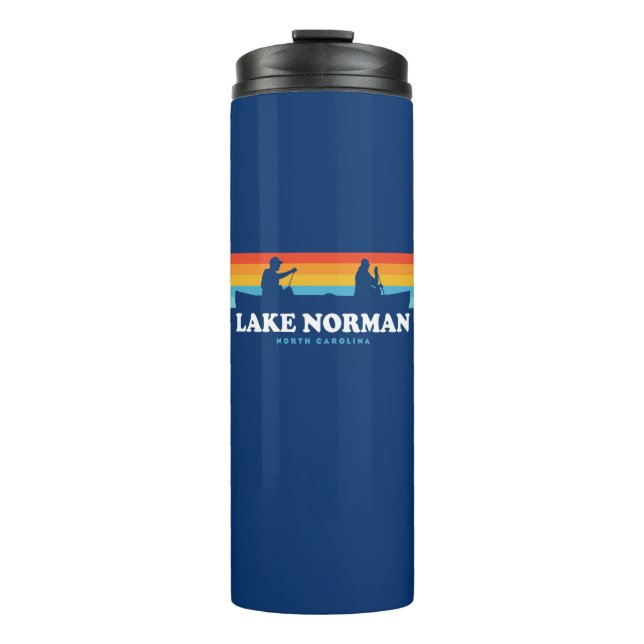 Lake Norman North Carolina Canoe Thermal Tumbler (Front)