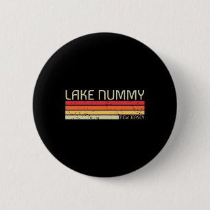 Lake Nummy New Jersey Funny Fishing Camping Summer 6 Cm Round Badge