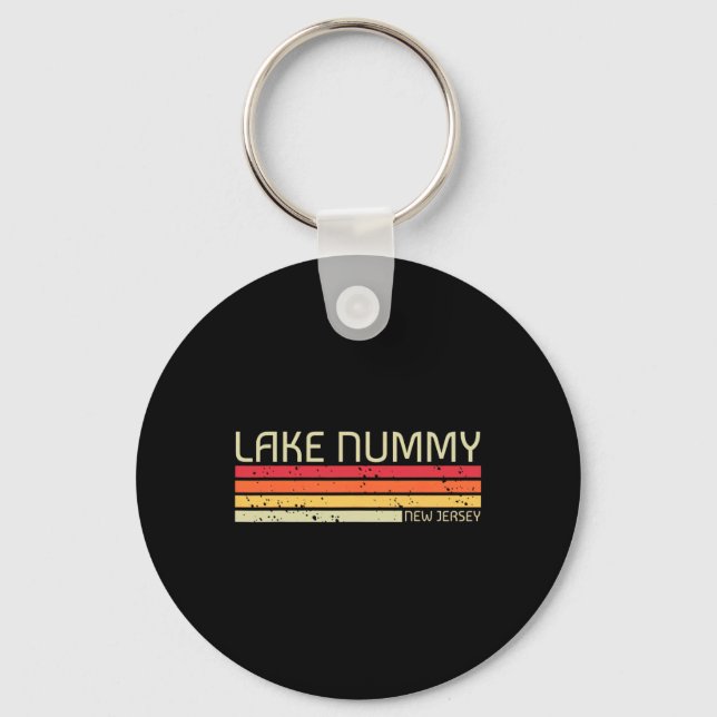 Lake Nummy New Jersey Funny Fishing Camping Summer Key Ring (Front)