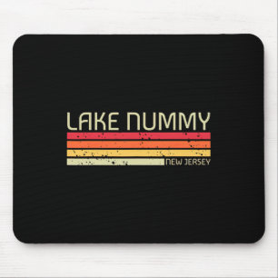 Lake Nummy New Jersey Funny Fishing Camping Summer Mouse Pad