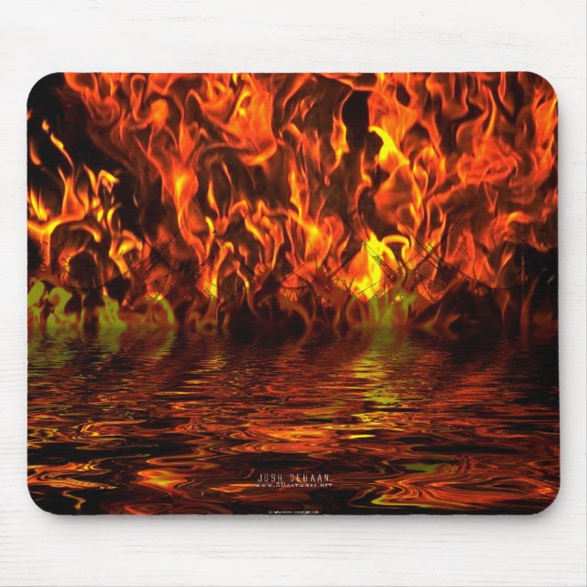 Lake of Fire Mouse Pad (Front)