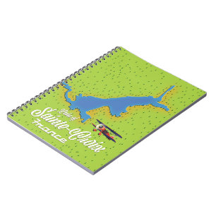 Lake of Sainte-Croix France Travel map Notebook