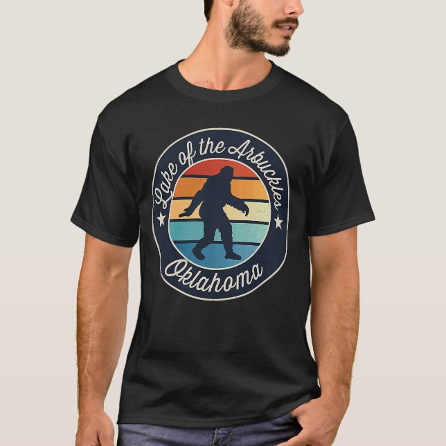 Lake of the Arbuckles Oklahoma Sasquatch Souvenir T-Shirt (Front)