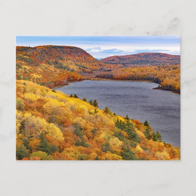 Lake of the Clouds, Porcupine Mountains Park Postcard (Front)