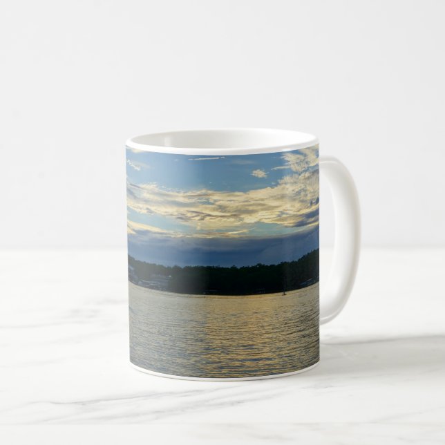 Lake Of The Ozarks Blue Sunset Coffee Mug (Front Right)