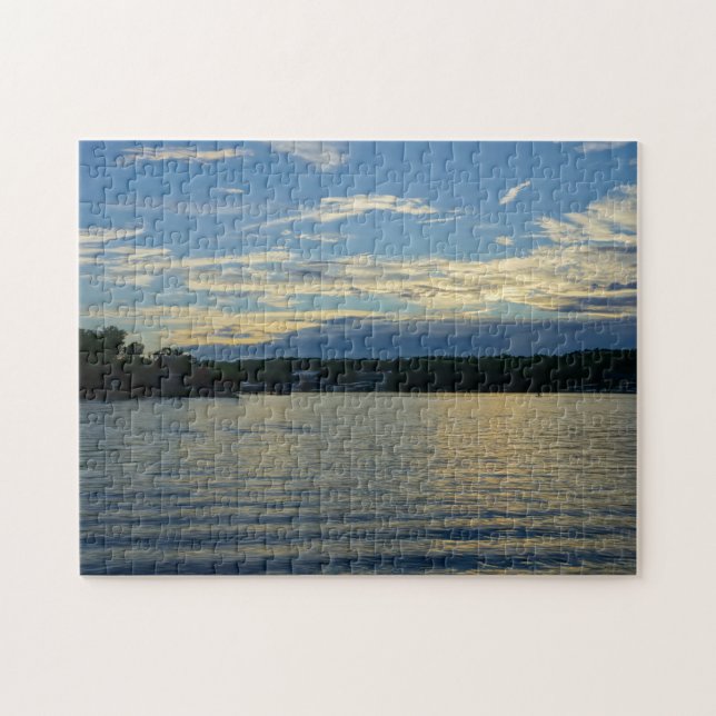 Lake Of The Ozarks Blue Sunset Jigsaw Puzzle (Horizontal)