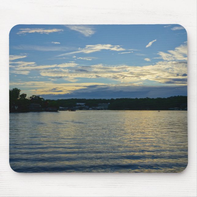 Lake Of The Ozarks Blue Sunset Mouse Pad (Front)