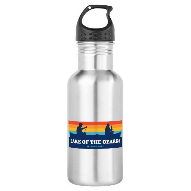 Lake Of The Ozarks Missouri Canoe 532 Ml Water Bottle (Front)