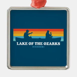 Lake Of The Ozarks Missouri Canoe Metal Ornament