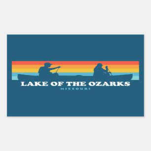 Lake Of The Ozarks Missouri Canoe Rectangular Sticker