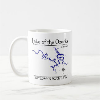 Lake of the Ozarks Missouri Detailed Map Mug
