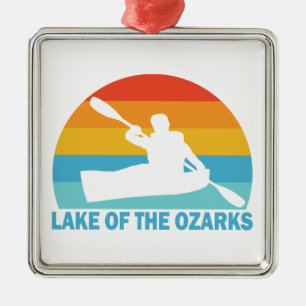 Lake Of The Ozarks Missouri Kayak Metal Ornament