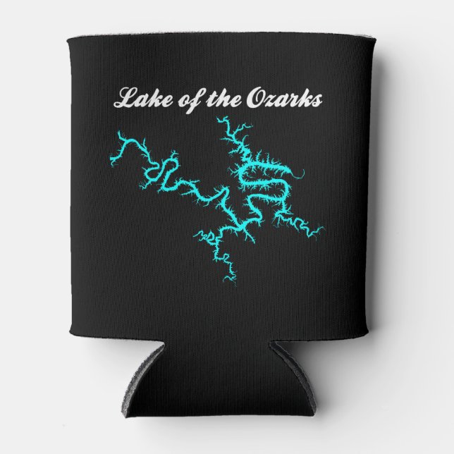 Lake of the Ozarks Missouri Map Can Cooler (Front)