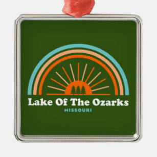 Lake Of The Ozarks Missouri Rainbow Metal Ornament