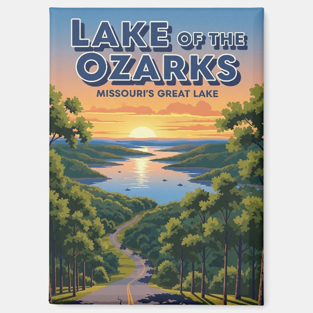 Lake of the Ozarks Missouri Travel Magnet (Front)