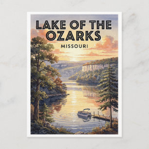 Lake of the Ozarks Missouri Vintage Travel Postcard